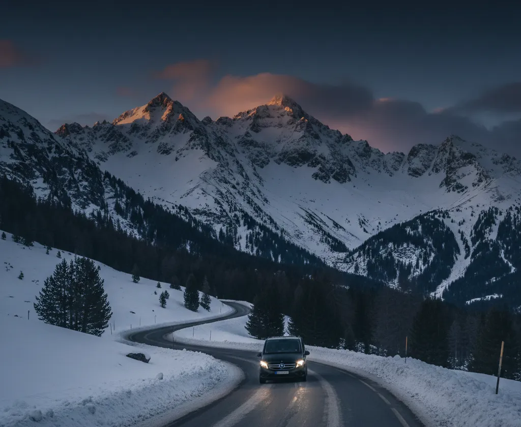 Custom Mercedes V-Class in the Alps